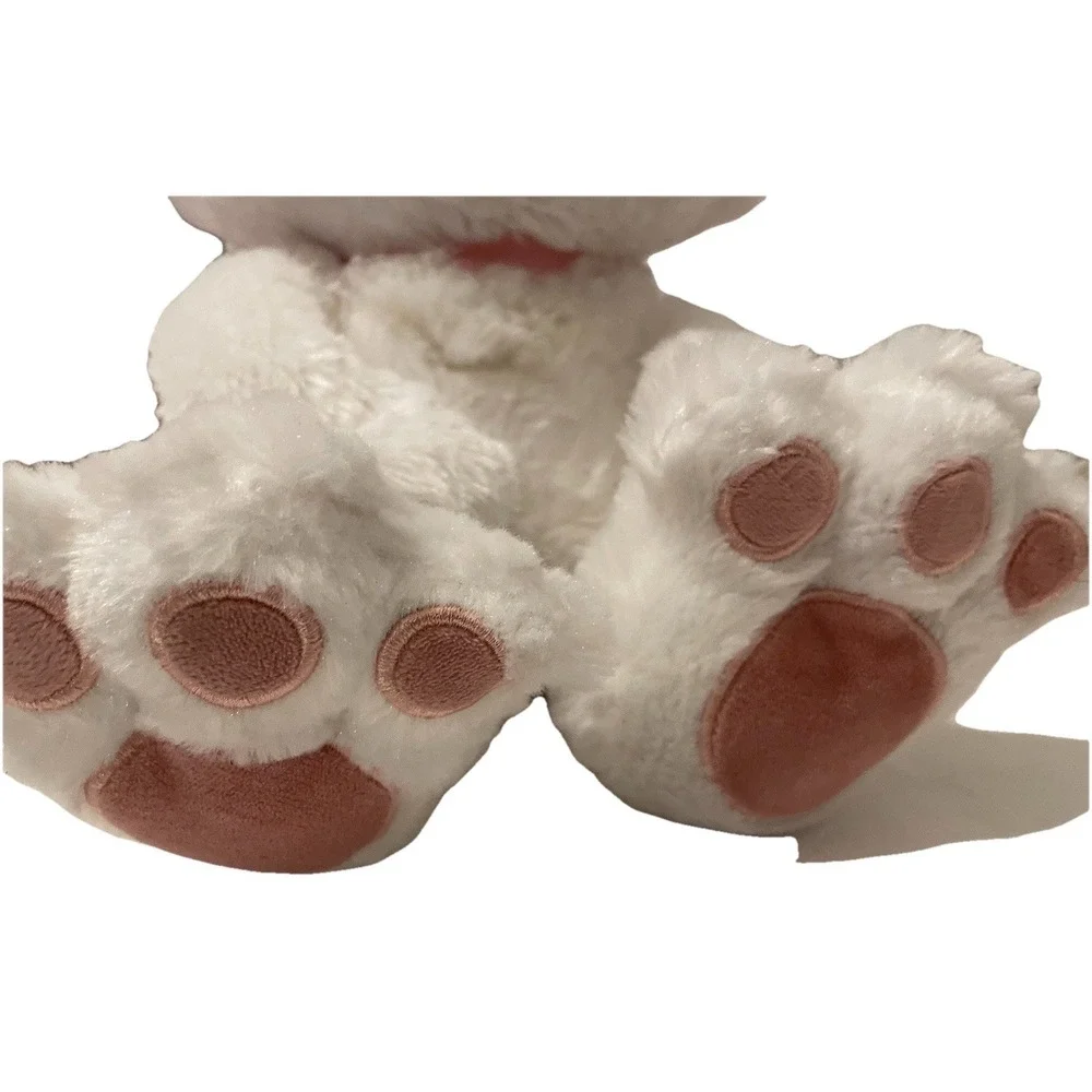 Disney Parks Aristocats Marie‎ Plush White Cat Pink Bows Big Feet Stuffed Animal